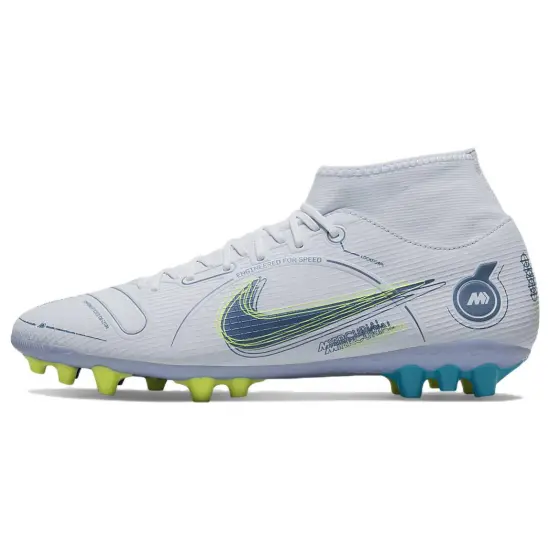 Nike Superfly 8 Academy AG 'Gray Light Blue Yellow'