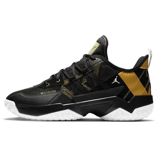 Jordan One Take 2 Vintage Basketball Shoes Men Low-top Black/Gold