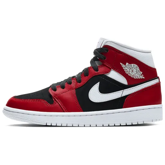 Jordan 1 Mid Gym Red Black Women's