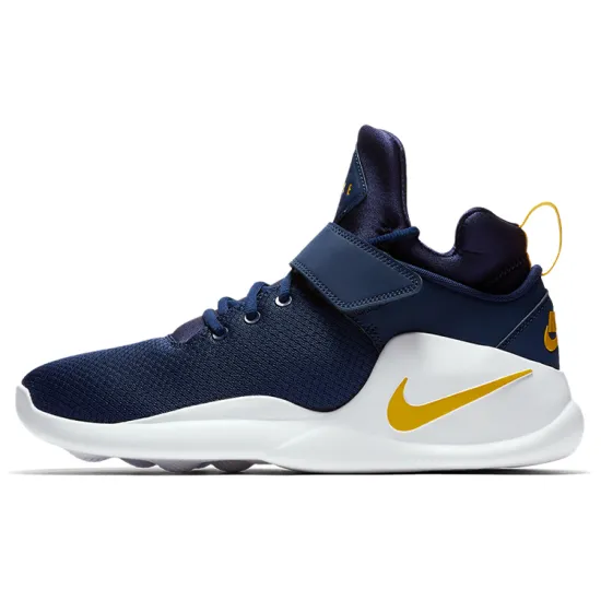Nike Kwazi Vintage Basketball Shoes Men Mid-top Blue/ White//Yellow