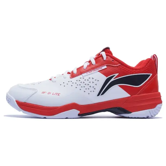 LINING Badminton Shoes Unisex Low-Top White Black Red