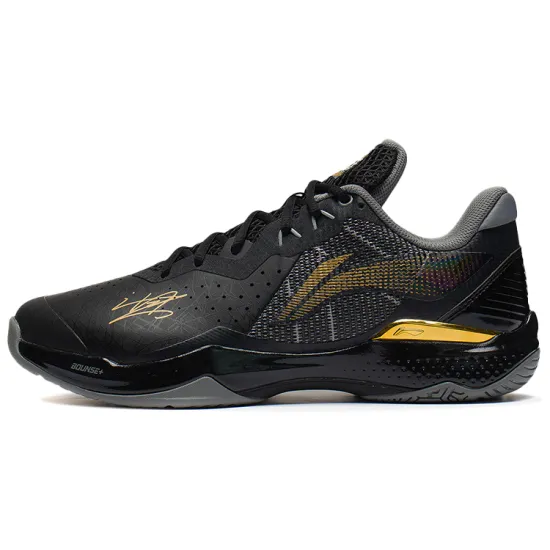 LINING Thunder Series Badminton Shoes Unisex Low-Top Black