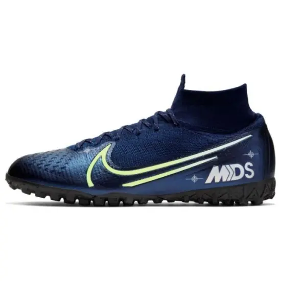 Nike Mercurial Superfly 7 Football Shoes Men Mid-top Blue