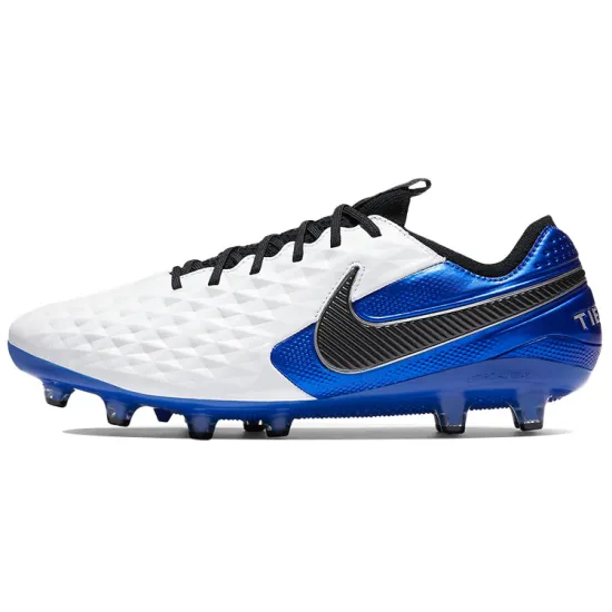 Nike Tiempo Legend 8 Football Shoes Men Low-top White/Royal Blue
