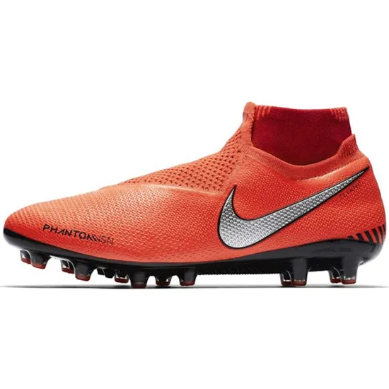 Nike Phantom Vision Football Shoes Unisex Mid-top Orange Red