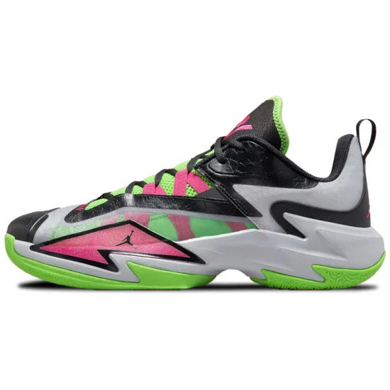 Jordan One Take 3 Vintage Basketball Shoes Men Mid-top Pink/Green