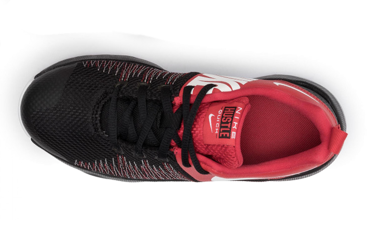 Кроссовки Nike Team Hustle Quick (черно-красные) — фото 4