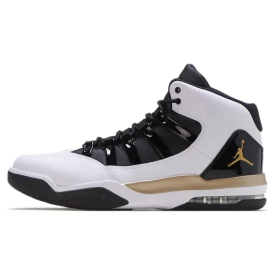 JORDAN Max Aura White Metallic Gold Black