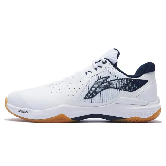 LINING Thunder Series Badminton Shoes Unisex Low-Top White Black