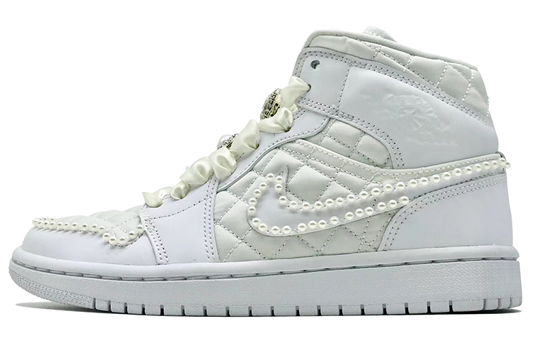 Jordan Air Jordan 1 Mid Quilted White