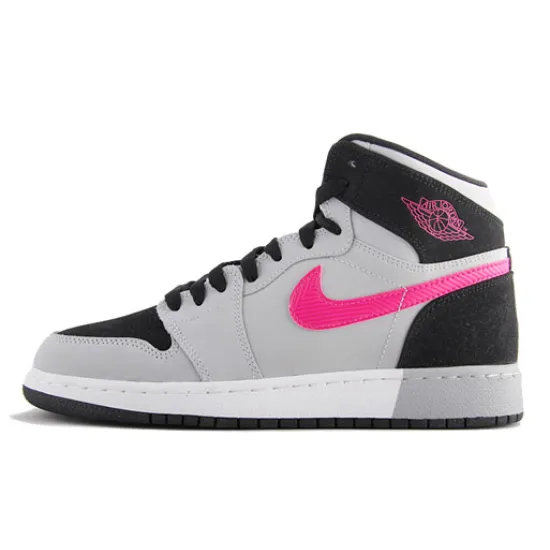 Air Jordan 1 Vintage Basketball Shoes Women's High-top Black/powder