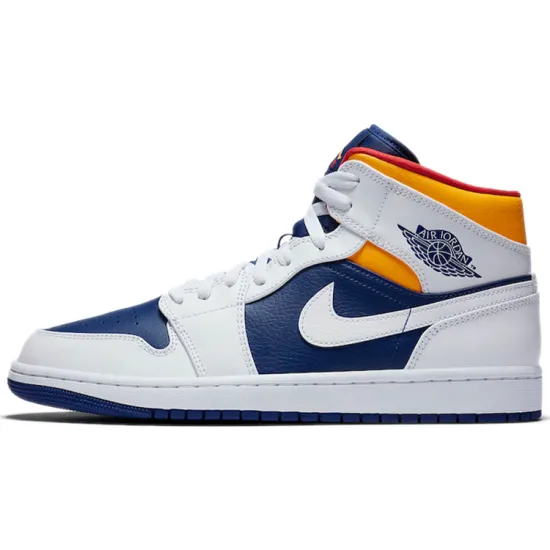 Jordan 1 Mid Royal Blue Laser Orange