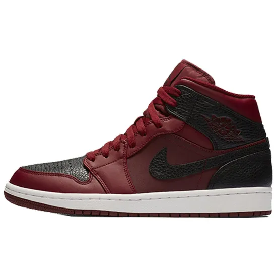 Jordan 1 Retro Mid Team Red Black