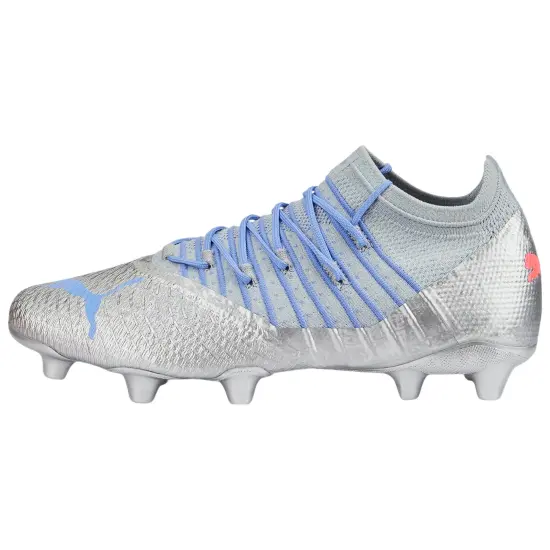 PUMA Future Football Shoes Men Low-top Silver/blue/red