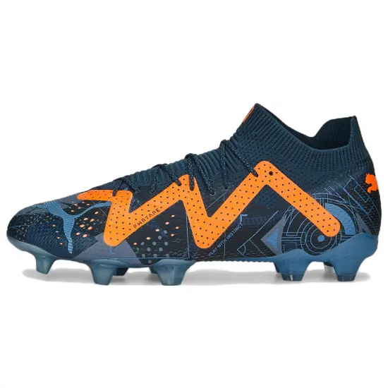 PUMA Future Ultimate Football Shoes Men Low-top Blue/Orange