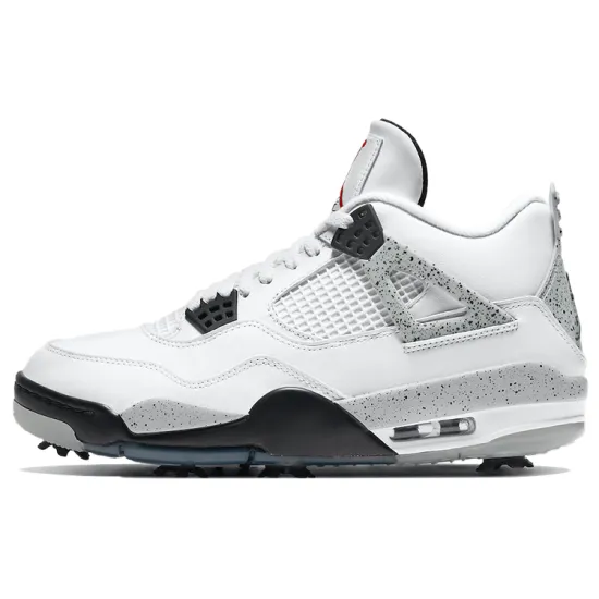 Air Jordan 4 Vintage Basketball Shoes White Cement Unisex