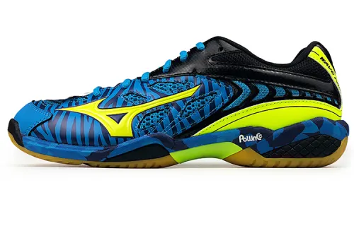 Mizuno Fang Badminton Shoes Unisex Low Top Blue/Yellow