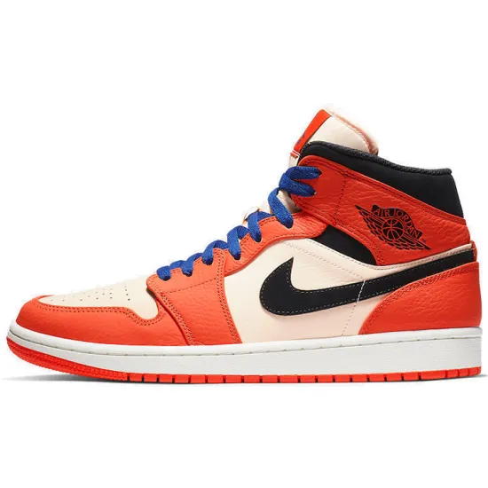 Jordan 1 Mid 'Team Orange Black'