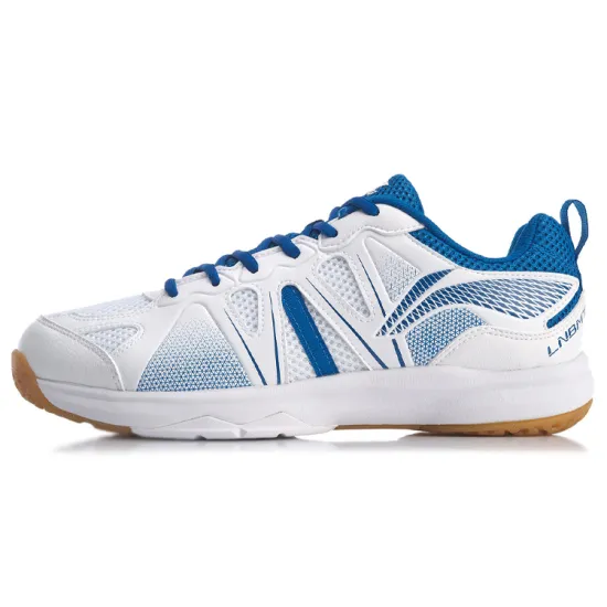 LINING Racetrack Encounter Badminton Shoes Unisex Low-Top White Blue