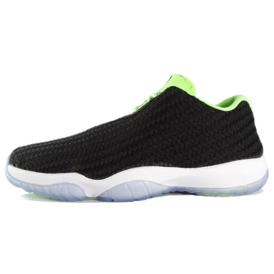 Jordan Future Vintage Basketball Shoes Men Low-top Black/Green