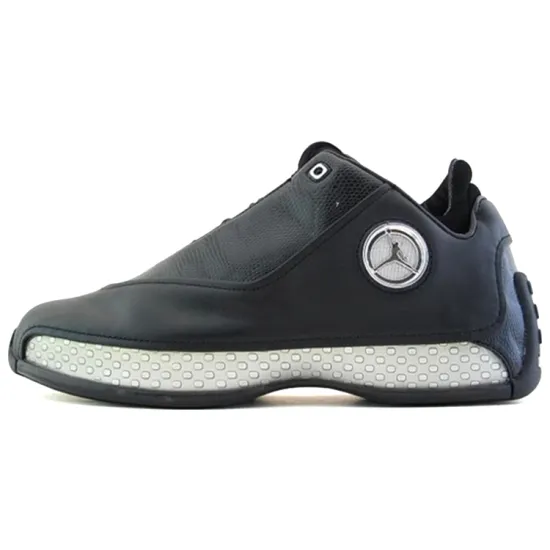 JORDAN 18 Og Low Black Silver Chrome