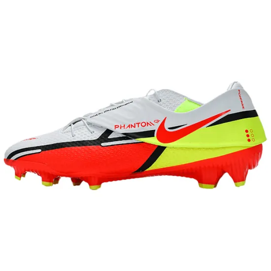 Nike Phantom GT Football Shoes Men Low-top White/fluorescent Yellow/bright Crimson