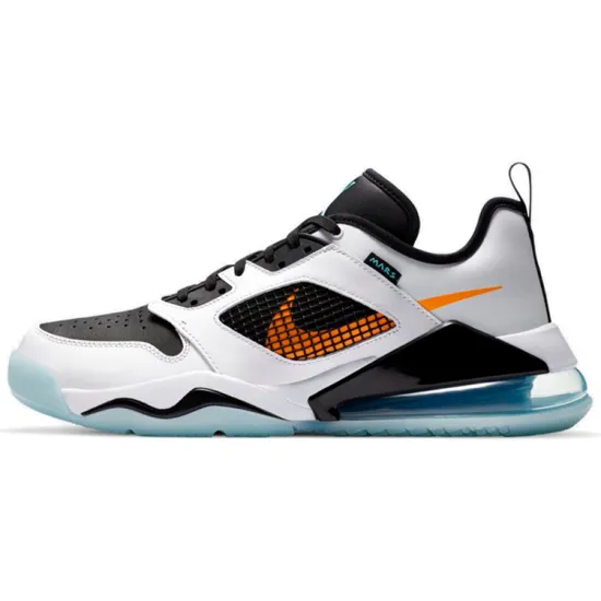 Jordan Mars 270 Low White Black Orange Aqua
