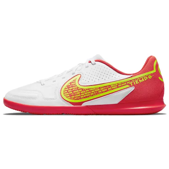 Nike Tiempo Legend 9 Football Shoes Men Low-top White/Pink/Yellow