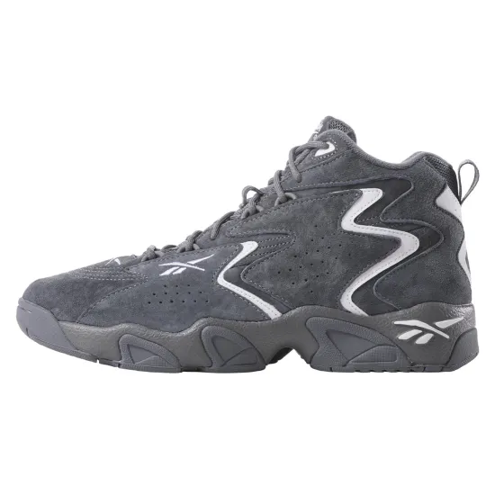Reebok Mobius Vintage Basketball Shoes Men Mid-top Grey/white