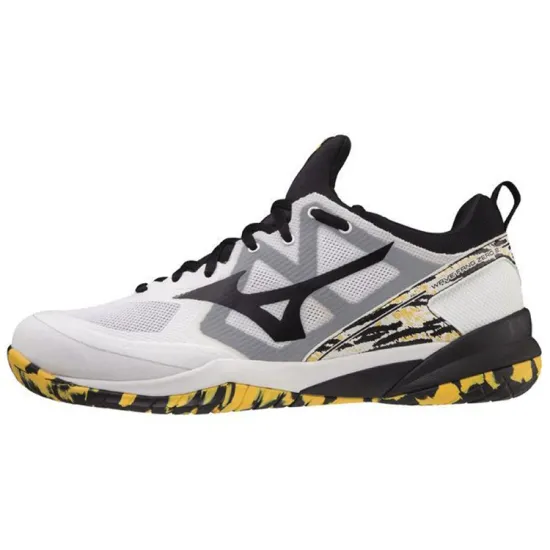 Mizuno Wave Fang Zero 'Black White Yellow'