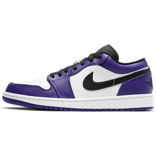 Jordan 1 Low Court Purple White