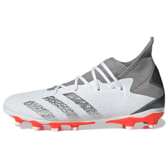 Adidas PREDATOR Series Football Shoes Men Mid-top White/Gray/Red