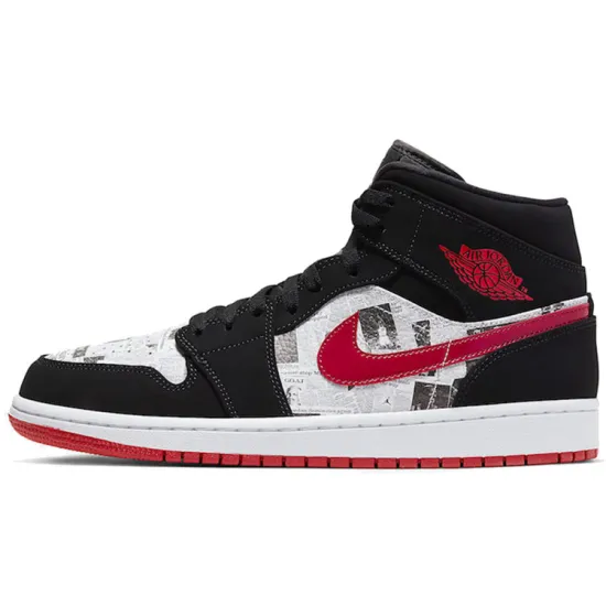 Jordan 1 Mid Newspaper Air Times