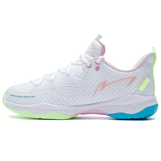 LINING Badminton Shoes Unisex Low Top Standard White/Light Pink