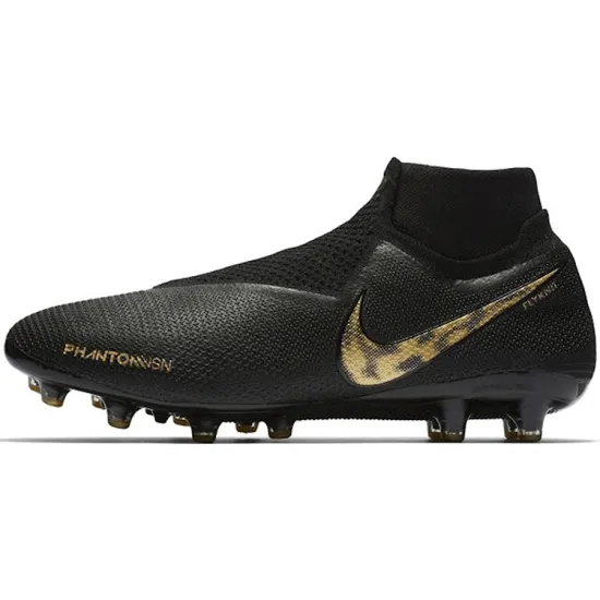 Nike Phantom Vision Football Shoes Unisex Mid-top Black
