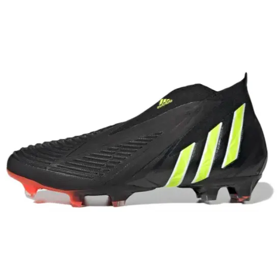 Adidas PREDATOR EDGE Football Shoes Men Mid-top Black/White/Beige Leopard