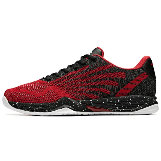ANTA Vintage Basketball Shoes Men Low Top Black/Red/ANTA White