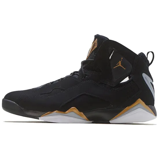Jordan True Flight Black Metallic Gold