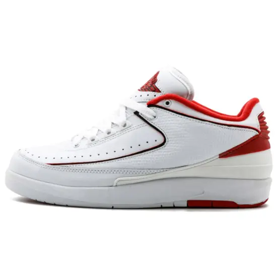 JORDAN 2 Retro Low White Varsity Red