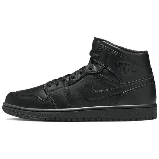Jordan 1 Mid Triple Black