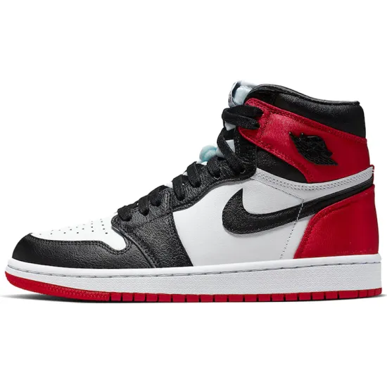 Jordan 1 Retro High Satin Black Toe Women's