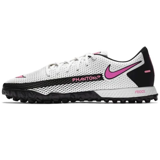 Nike React Phantom Gt Pro Tf White Black Pink Blast