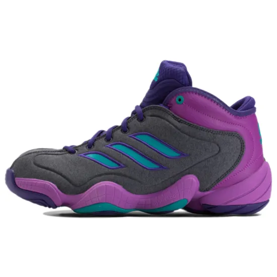 Adidas Crazy 3 Vintage Basketball Shoes Men Mid-top Purple/Gray