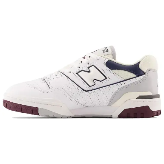 New Balance 550 White Natural Indigo Burgundy