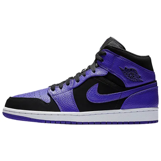 Jordan 1 Mid Black Dark Concord