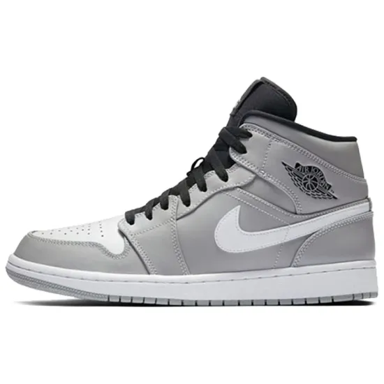 Jordan 1 Mid Wolf Grey Black White