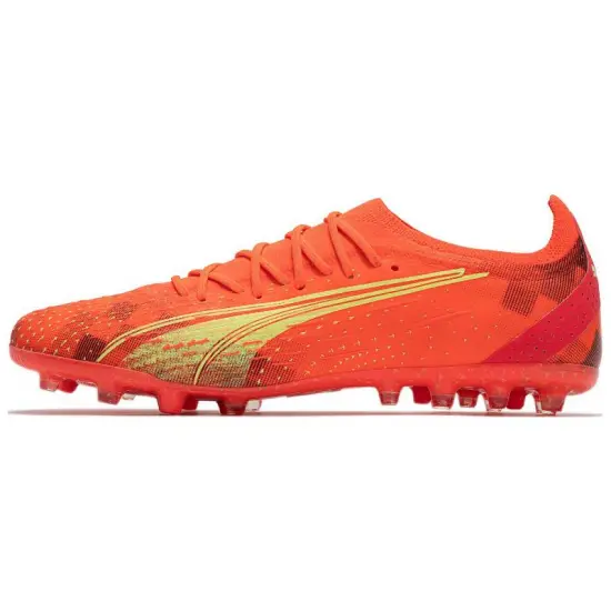 PUMA Ultra Ultimate Football Shoes Men Low-top Orange/Yellow
