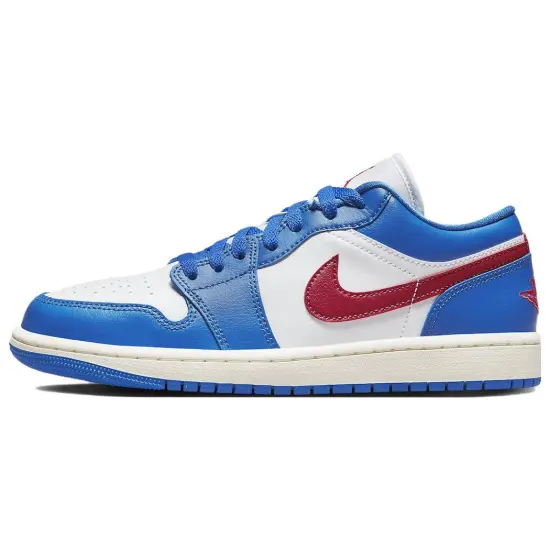 Jordan 1 Low Sport Blue Gym Red Women's