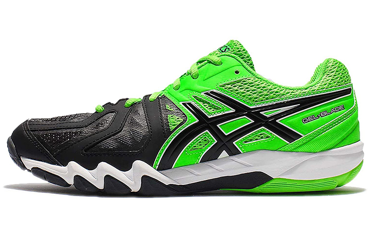 ASICS Gel Blade 5 Badminton Shoes Men's Low Top Black/Green
