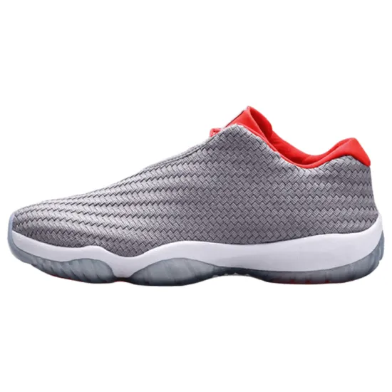 Jordan Future Vintage Basketball Shoes Men Low-top Gray/Red